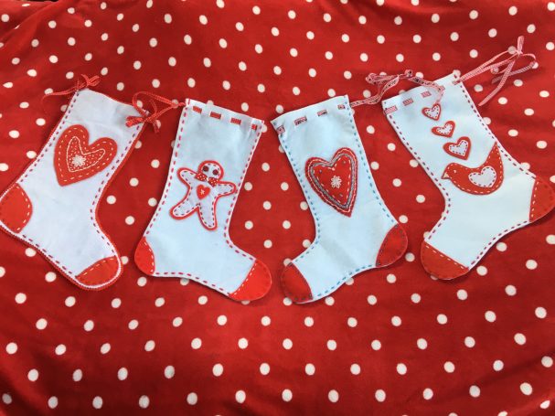 Embroidered stockings